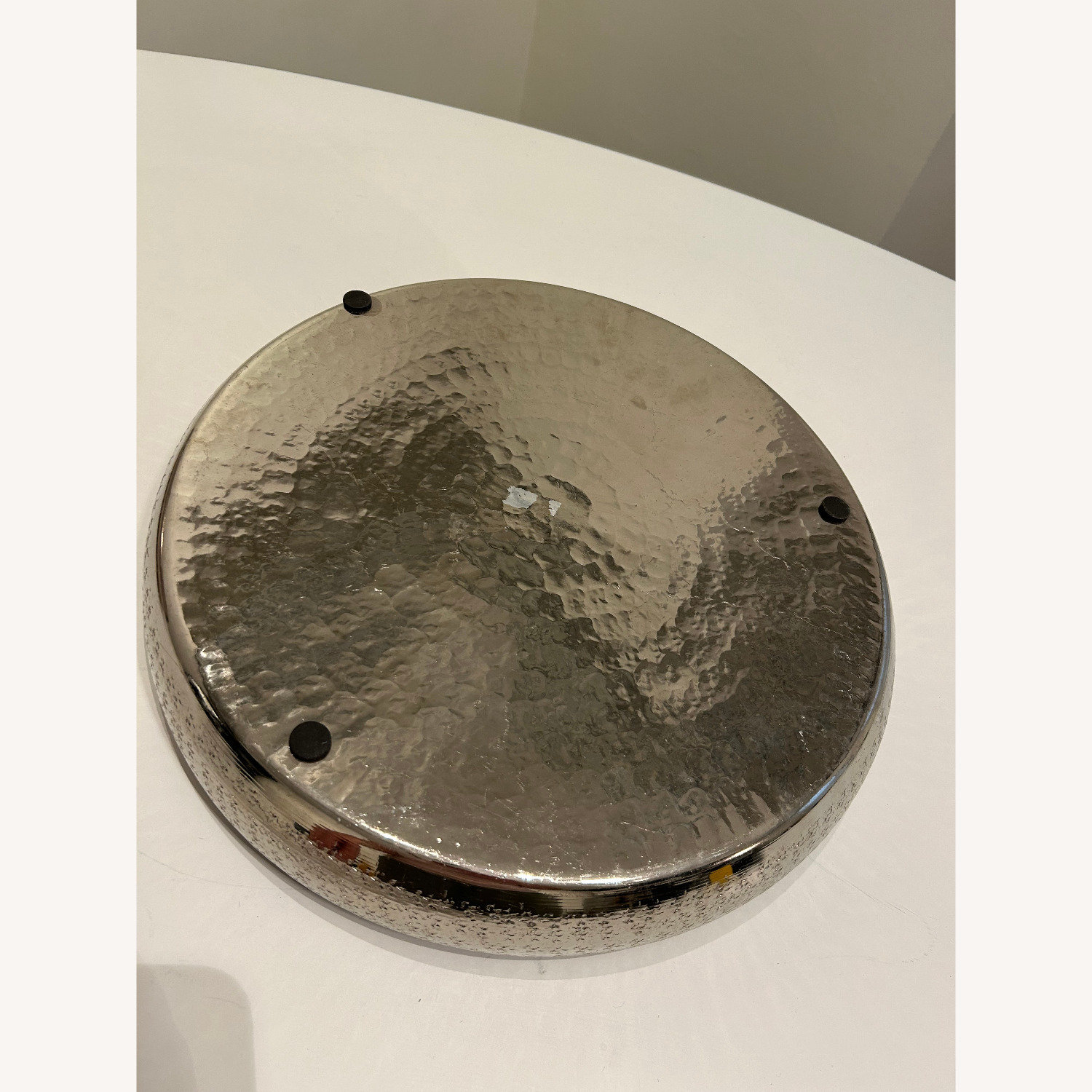 Set of Vintage Metal Tray and Bowl - image-3