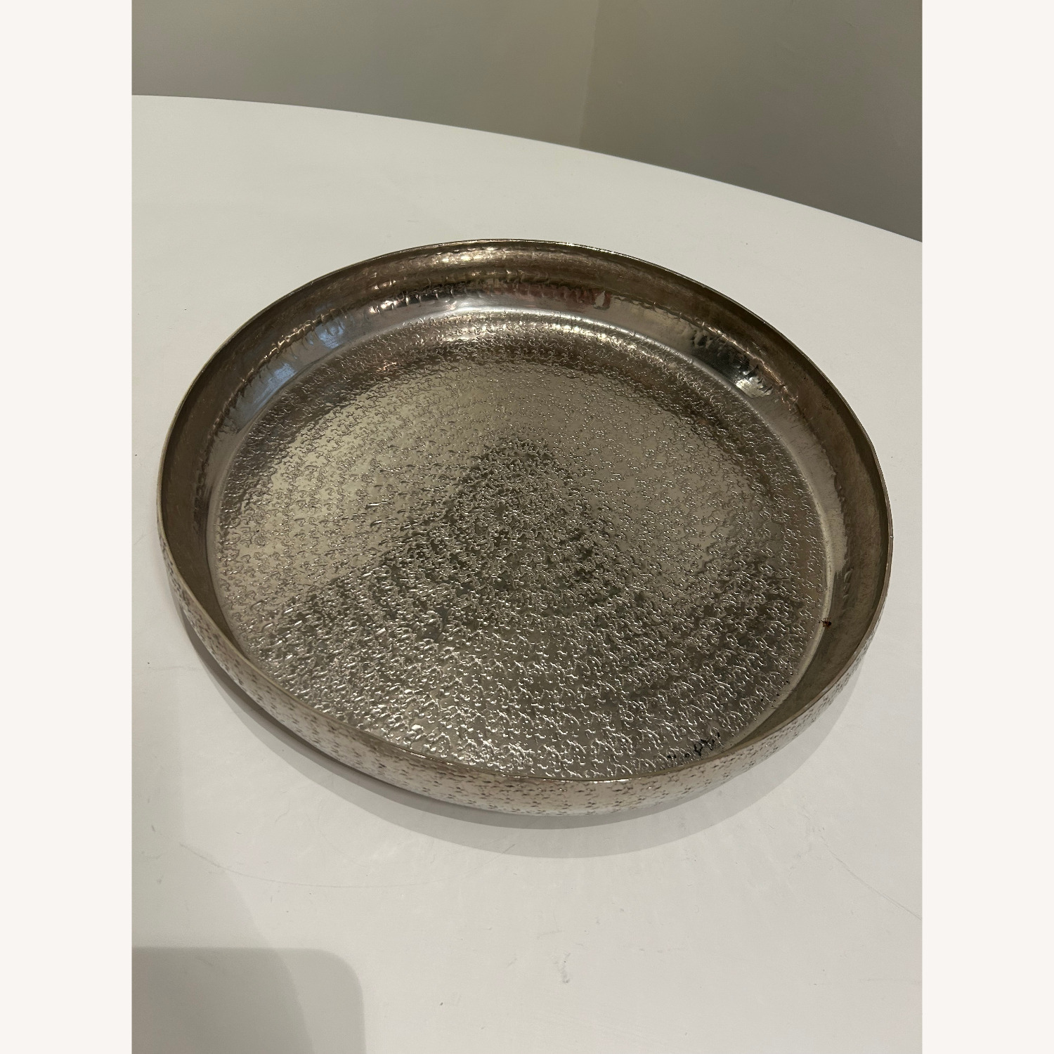 Set of Vintage Metal Tray and Bowl - image-2