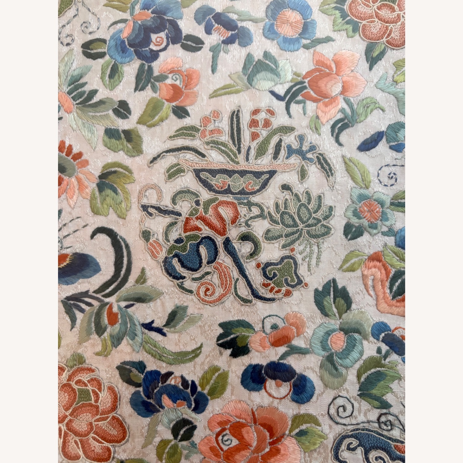 Antique Chinese Kimono Sleeve Embroidery - image-5