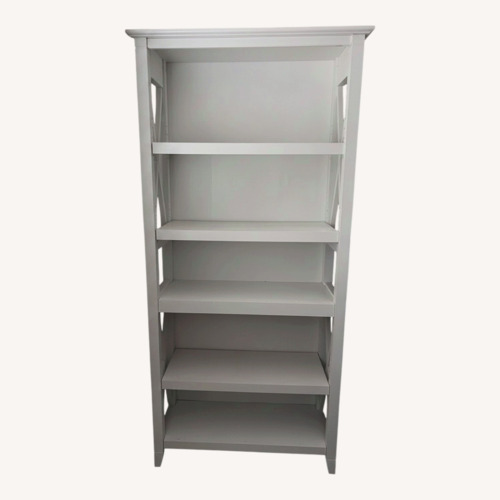 Used White Wood Bookcase for sale on AptDeco