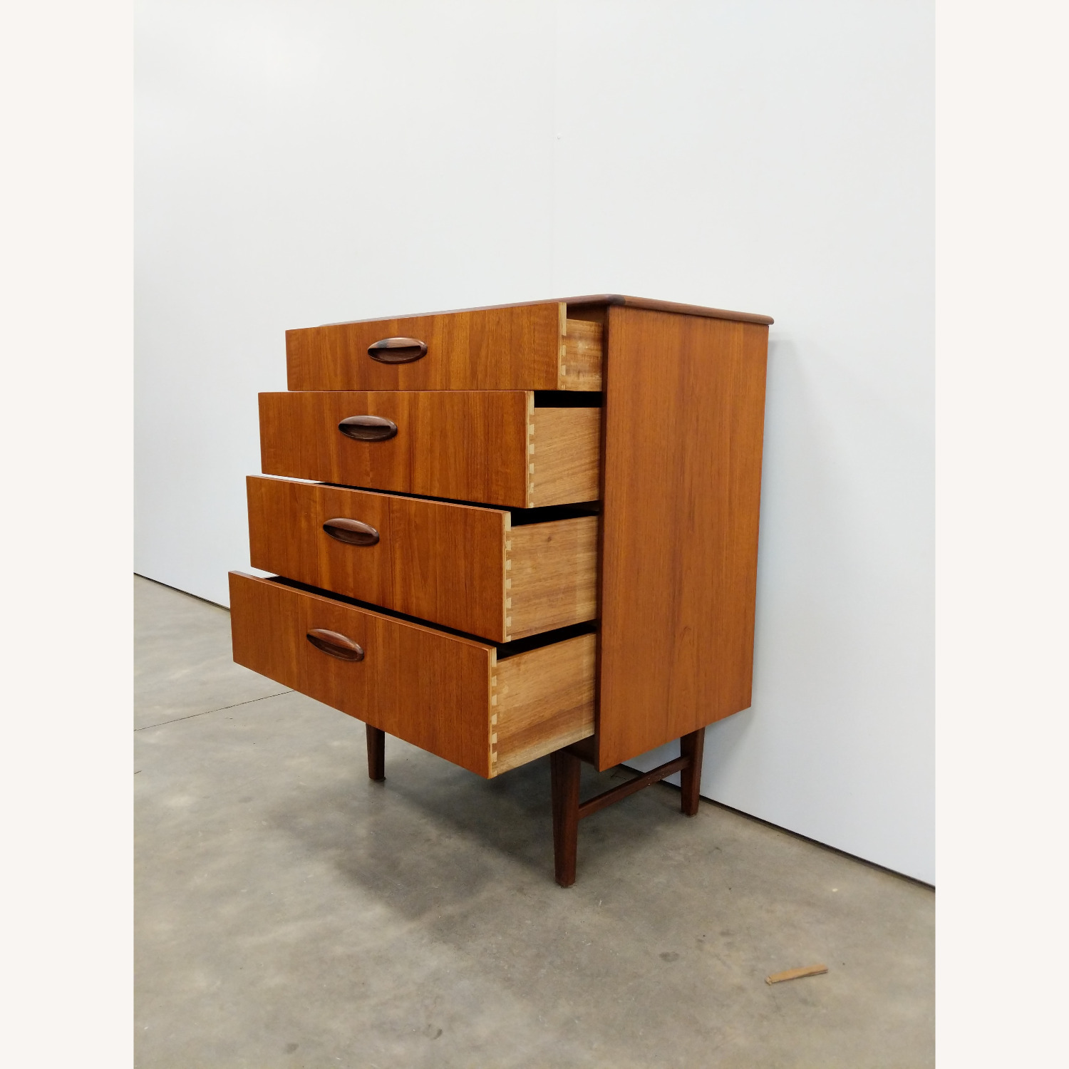 Vintage Mid Century Modern Teak Dresser - image-3