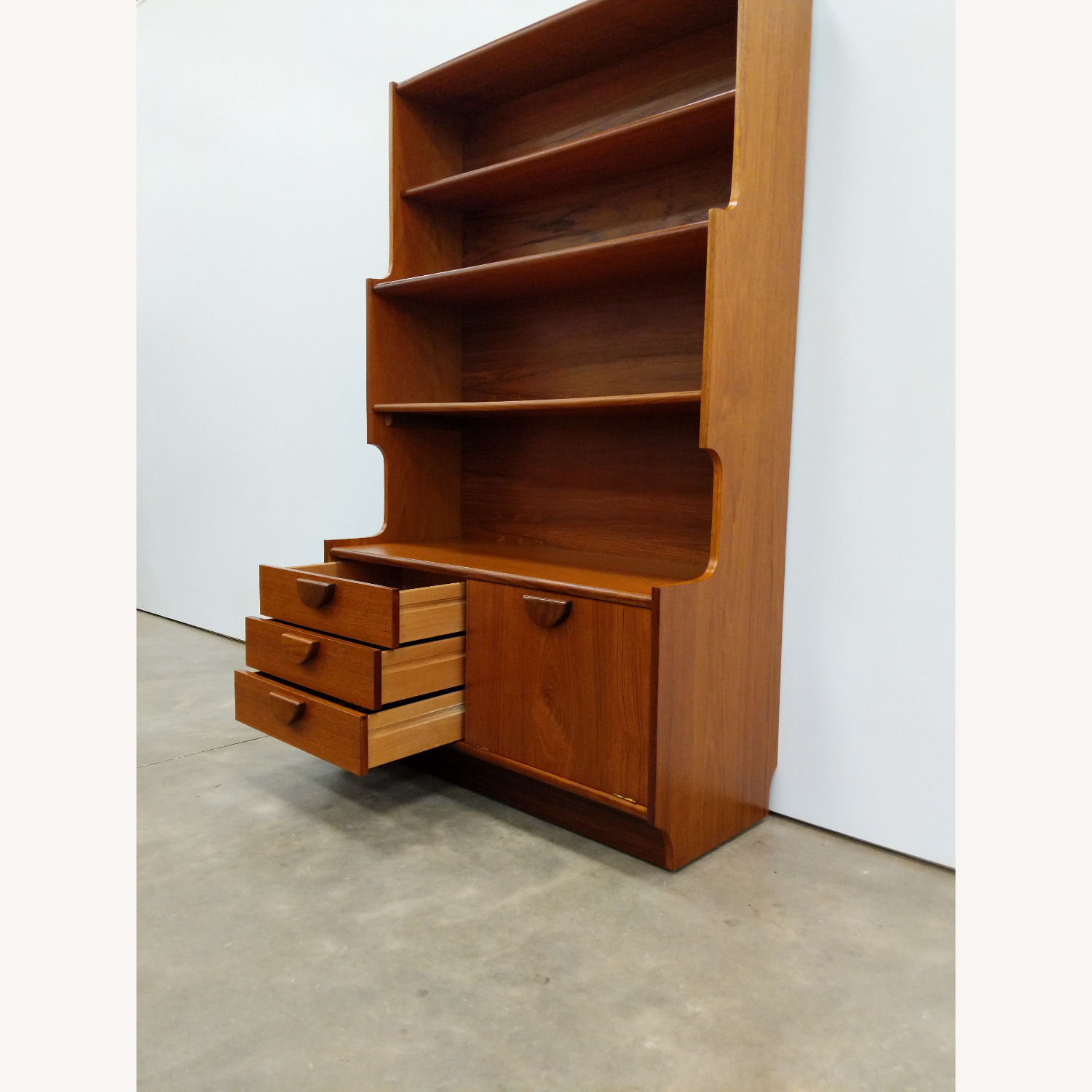 Vintage Mid Century Modern Teak Stonehill Bookhelf - image-2