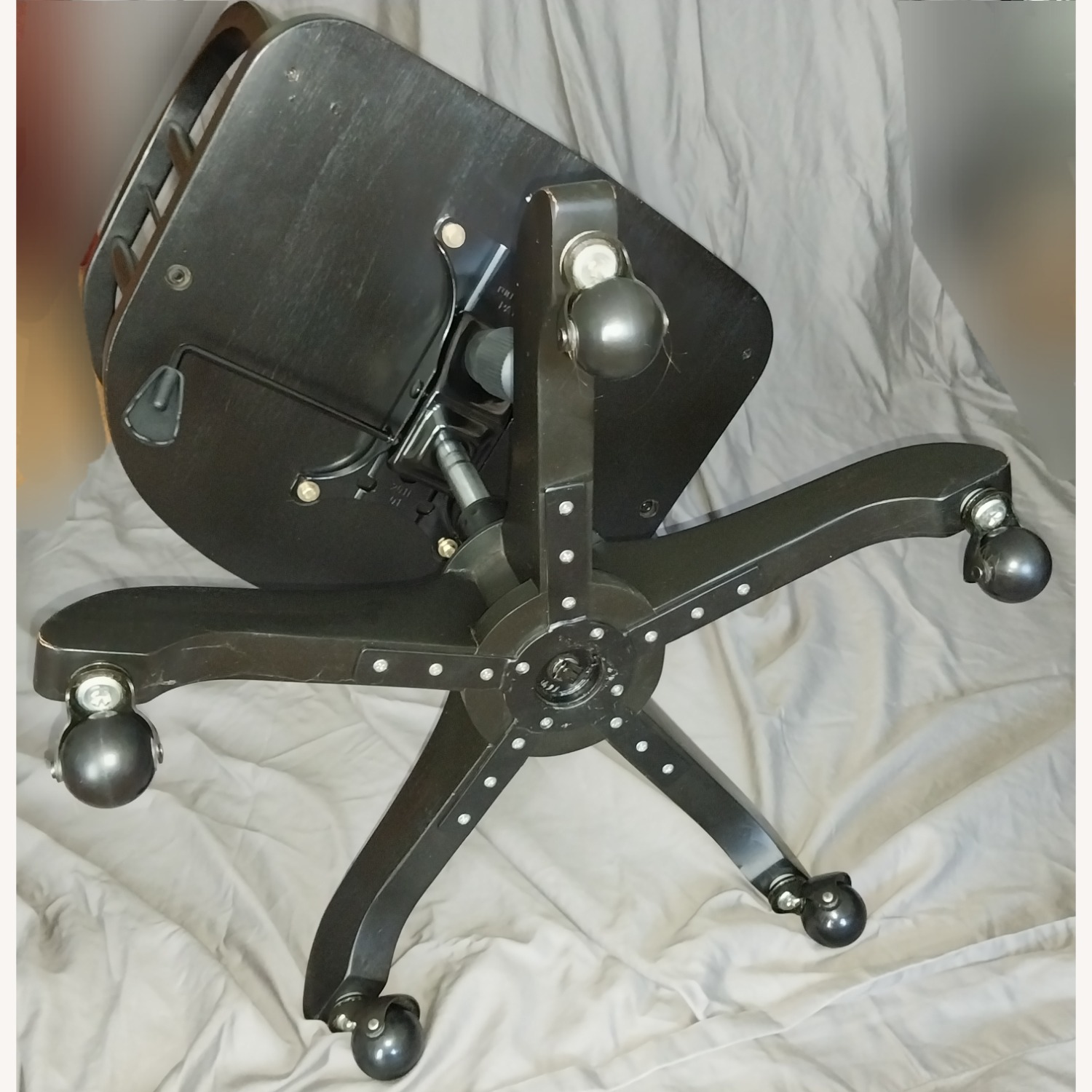 Pottery Barn Captain's Black Wood Office Chair - image-6