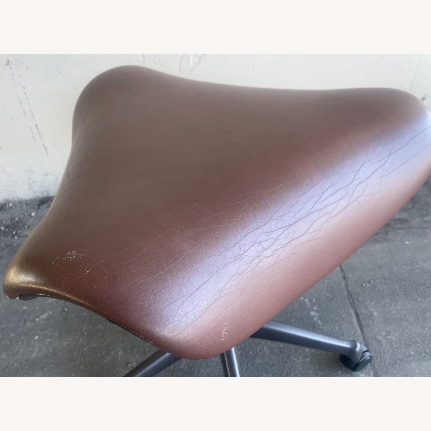 Humanscale Dark Brown Leather Stool - image-5
