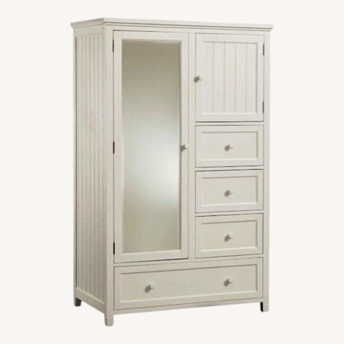 Used Pottery Barn Beadboard Chiffonier Armoire for sale on AptDeco