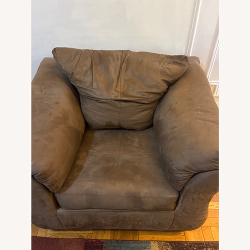 Used Ashley Furniture Light Brown Loveseat for sale on AptDeco