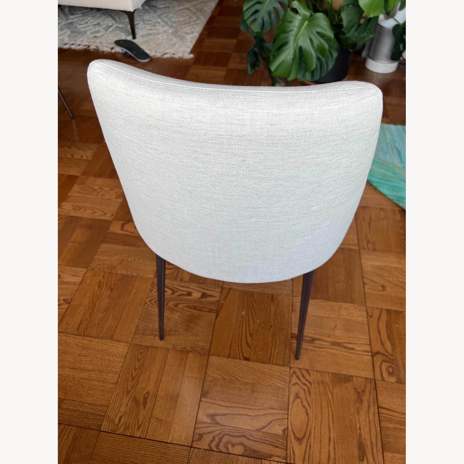 West Elm Finley Light Gray Fabric Dining Chairs - image-6
