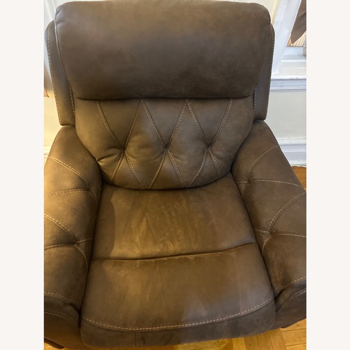 Used Bob's Discount Furniture Light Brown Recliner for sale on AptDeco