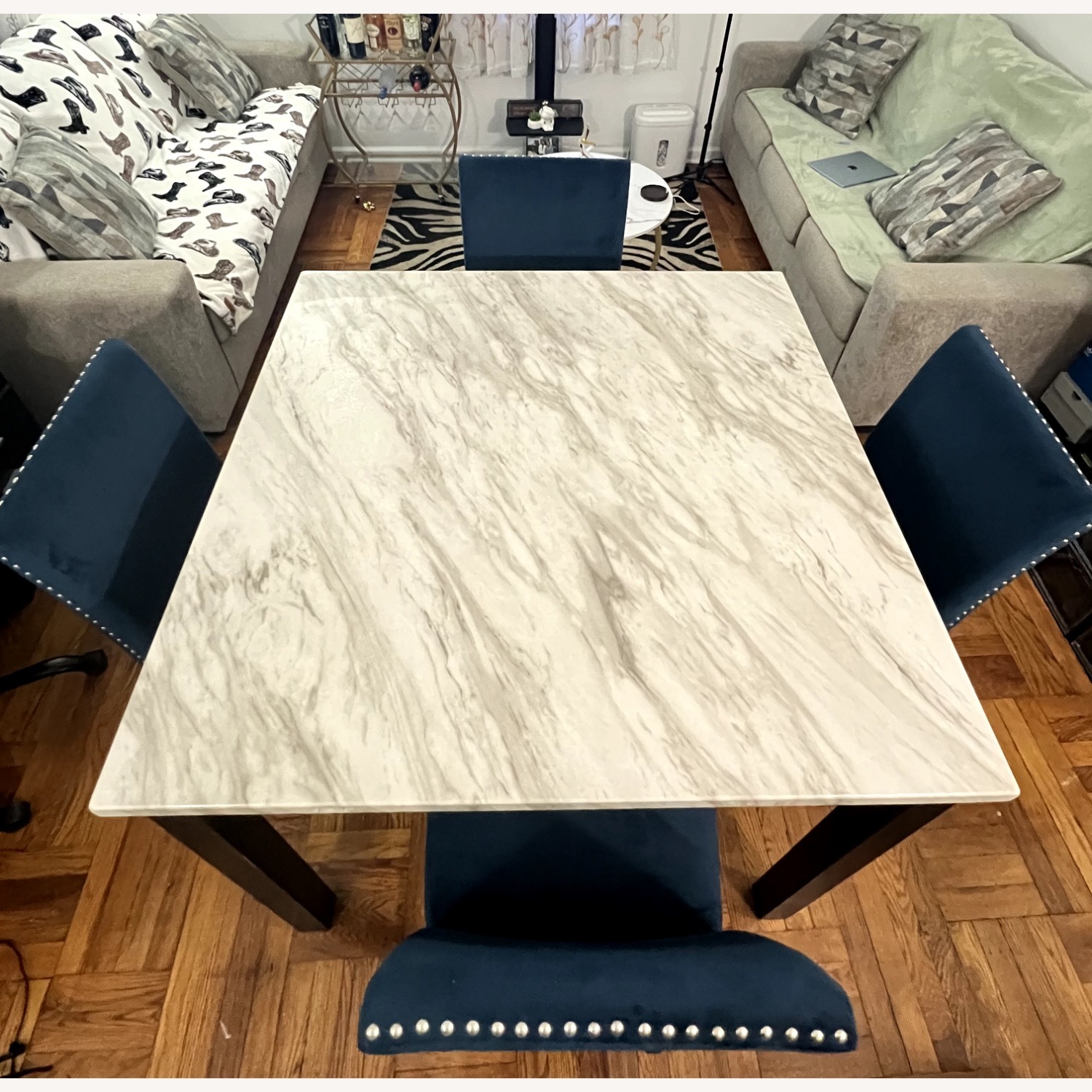 Blue Wood Dining Sets - image-2