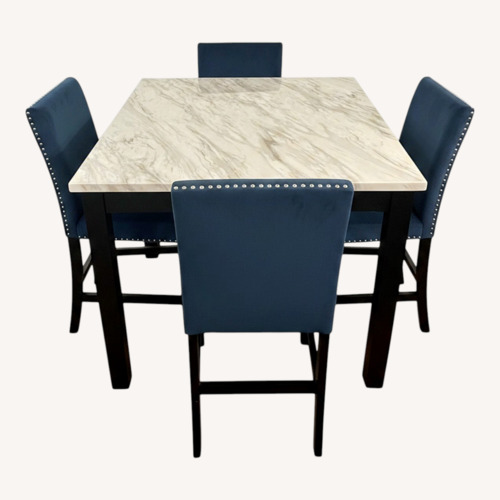 Used Blue Wood Dining Sets for sale on AptDeco