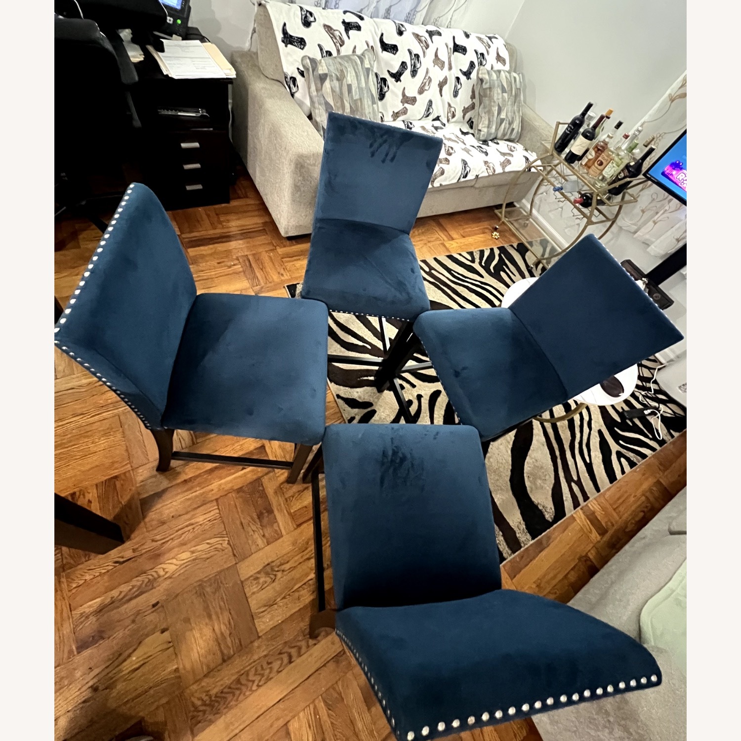 Blue Wood Dining Sets - image-5