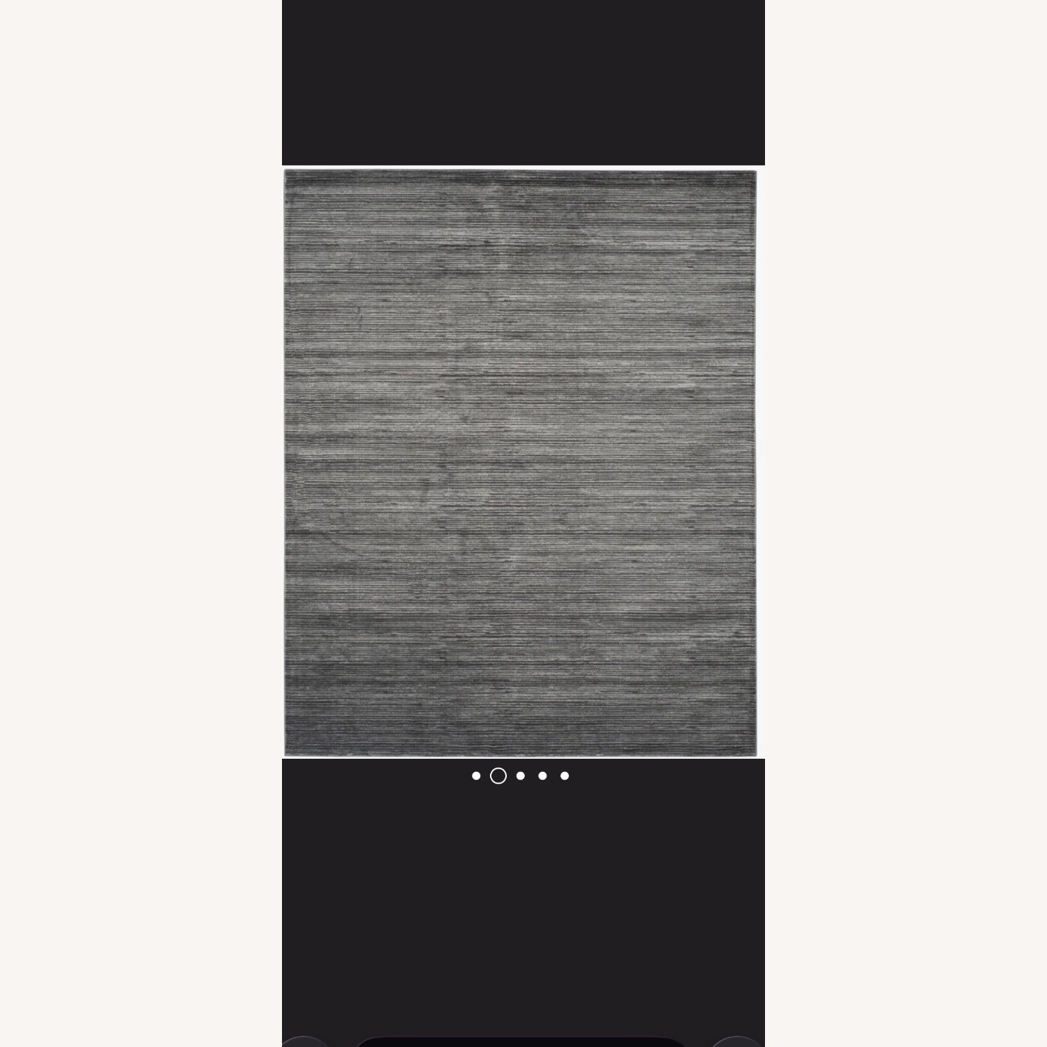 Wayfair Dark Gray Area Rug 8' x 10' - image-1