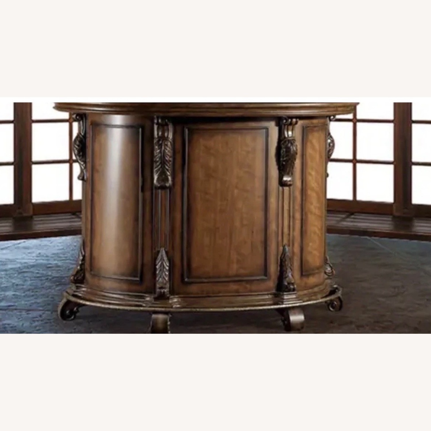 Powell Furniture Cherry Brown Wood Bar Cart - image-2