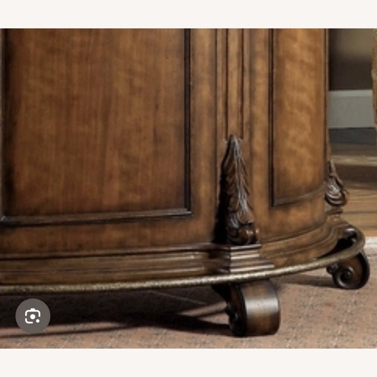 Powell Furniture Cherry Brown Wood Bar Cart - image-6