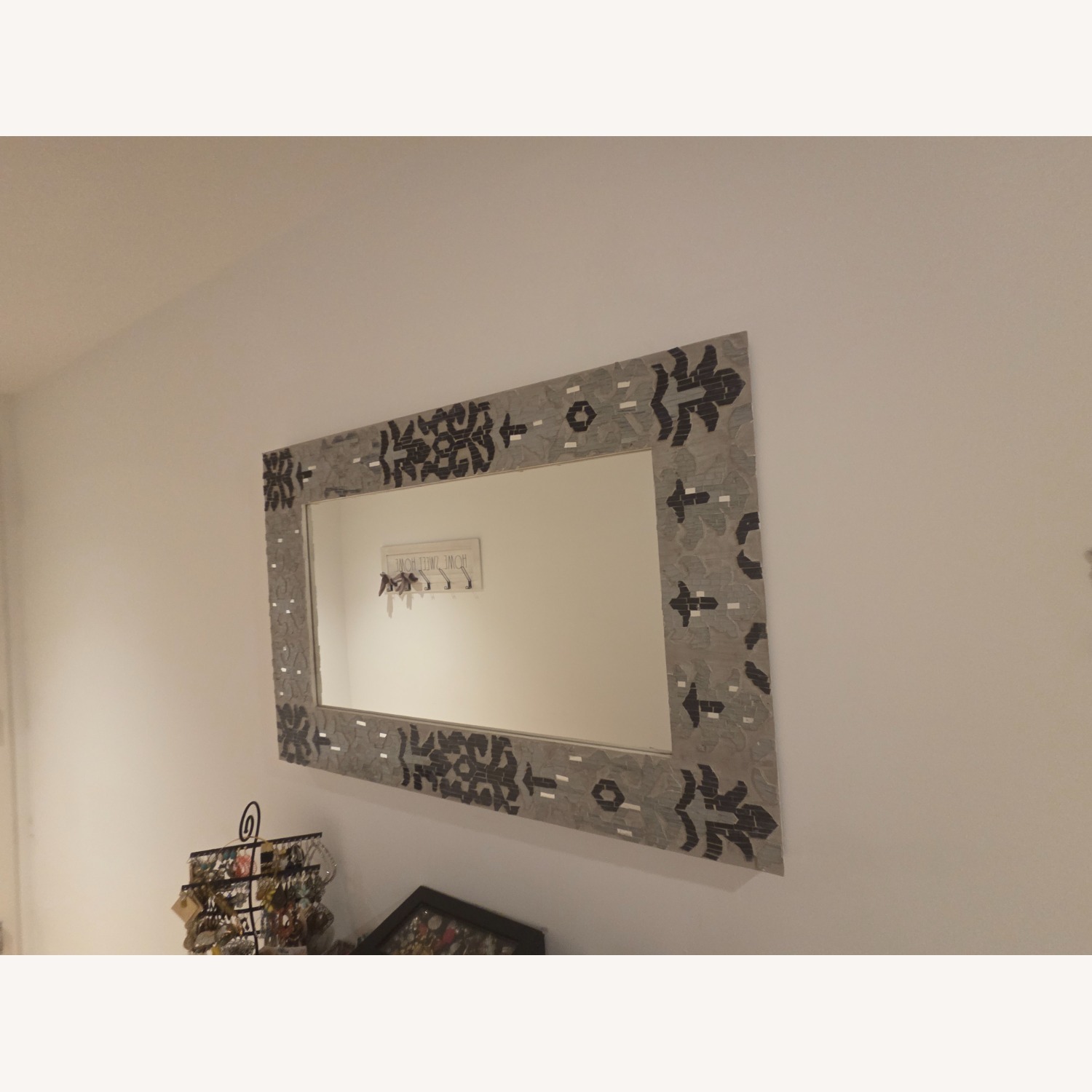 Pier 1 Vintage Ceramic Wall Mirror - image-3