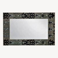 Pier 1 Vintage Ceramic Wall Mirror