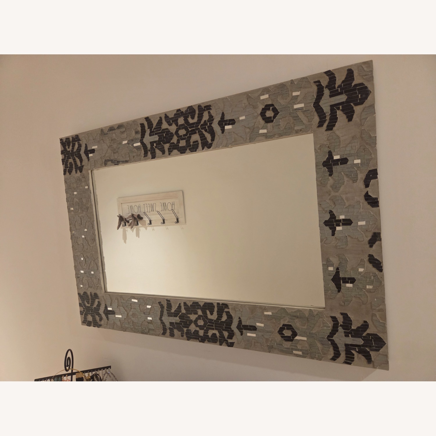 Pier 1 Vintage Ceramic Wall Mirror - image-2