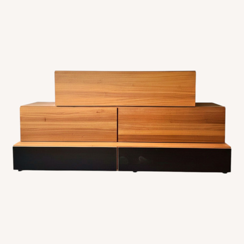 Used BoConcept Black Glass Bookcase for sale on AptDeco