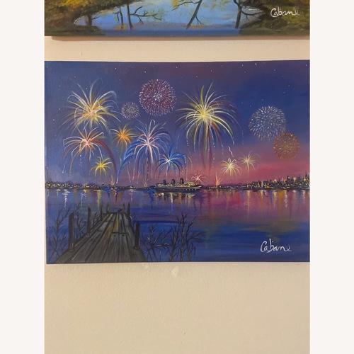 Used Cabanichi Fabric Wall Art for sale on AptDeco