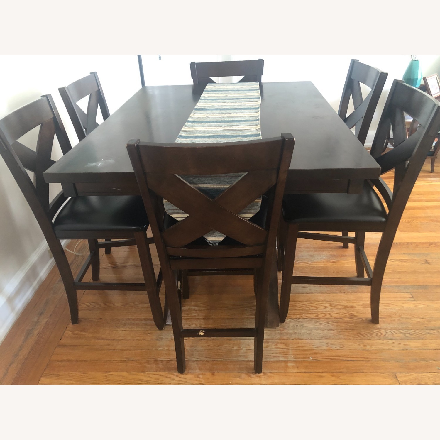 Bob's Discount Furniture Dark Brown Dining Set - image-2