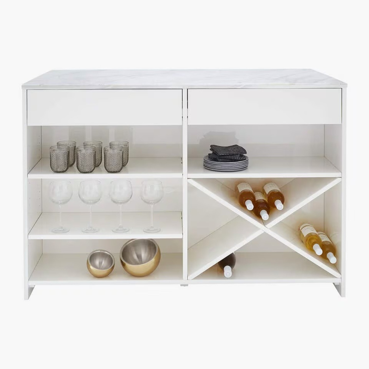 CB2 Marble Kitchen Island - image-2