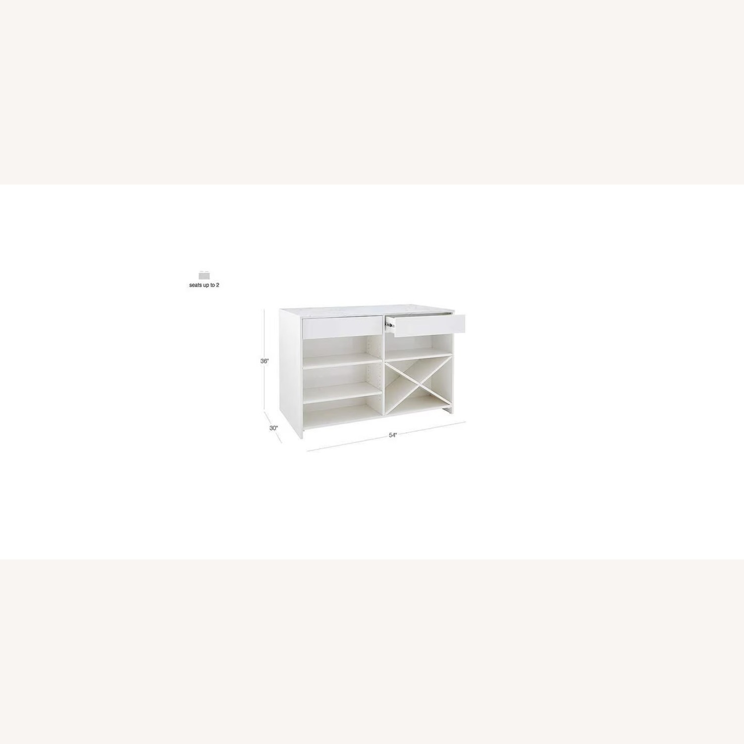 CB2 Marble Kitchen Island - image-3
