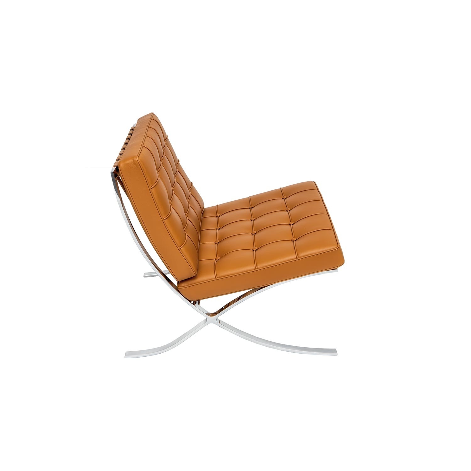 Light Brown Leather Accent Chair - image-4