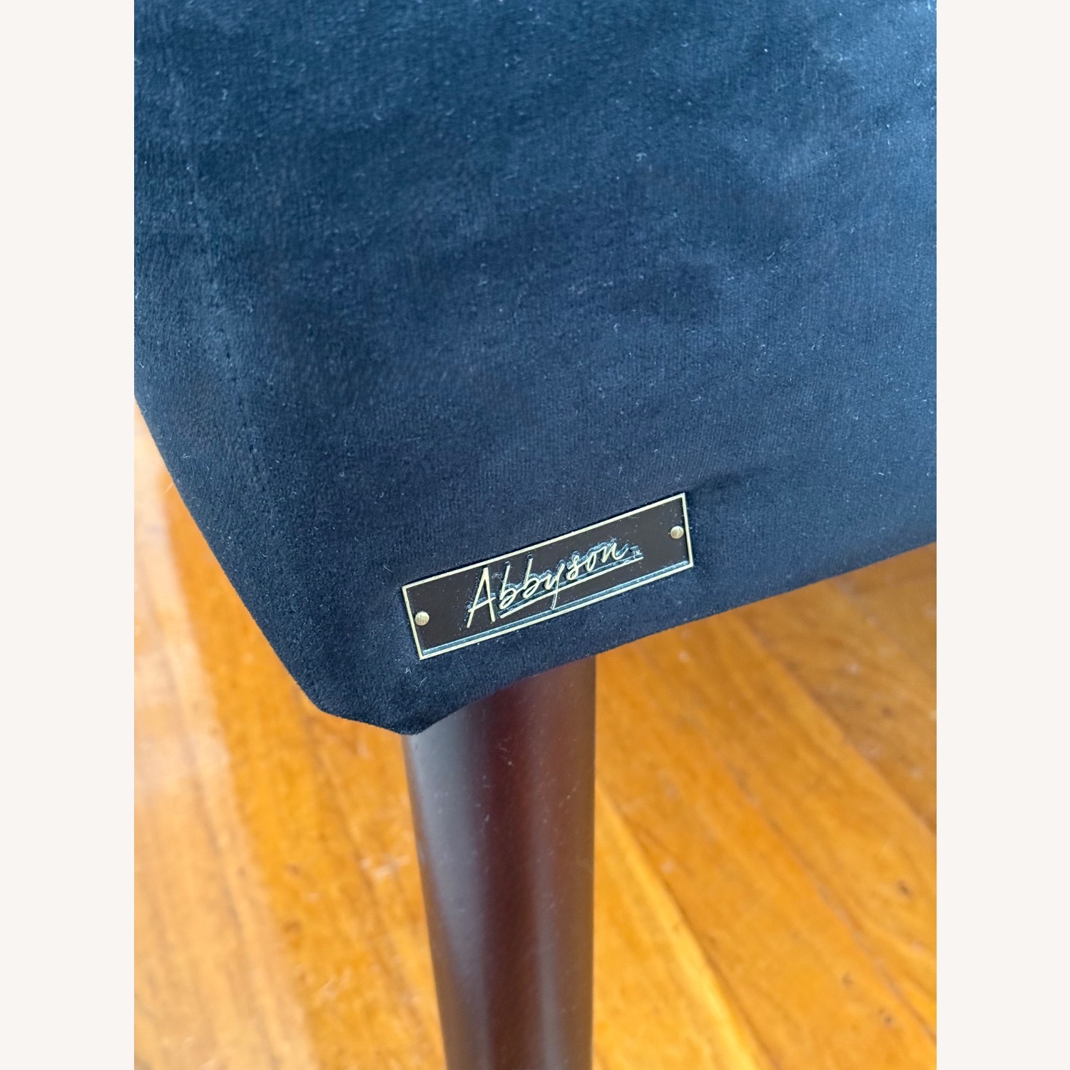 Abbyson Living Furniture Black Velvet Loveseat - image-3