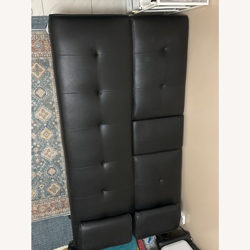 Used Black Leather Sleeper Sofa for sale on AptDeco
