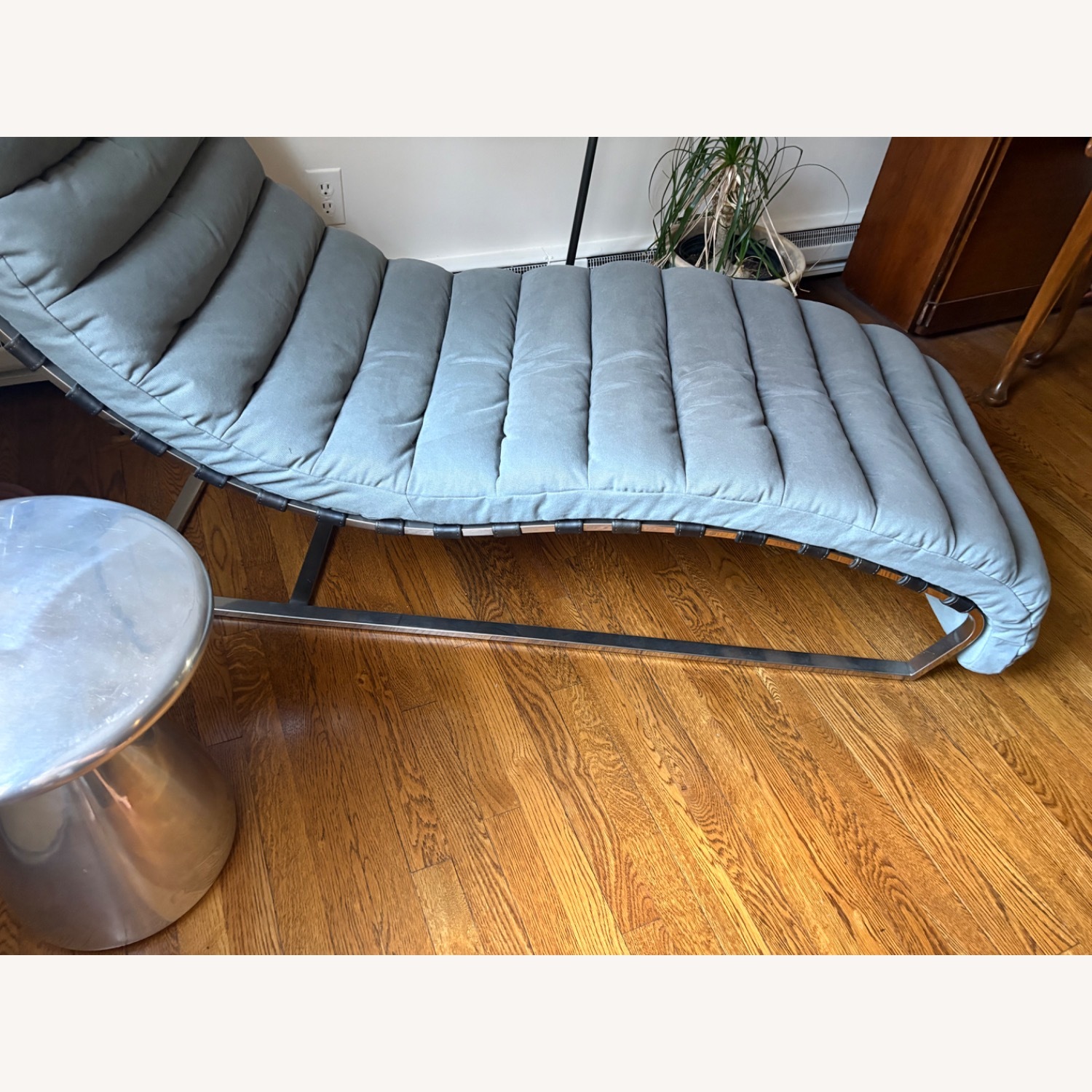 Restoration Hardware Dark Gray Chair and a Half - image-2