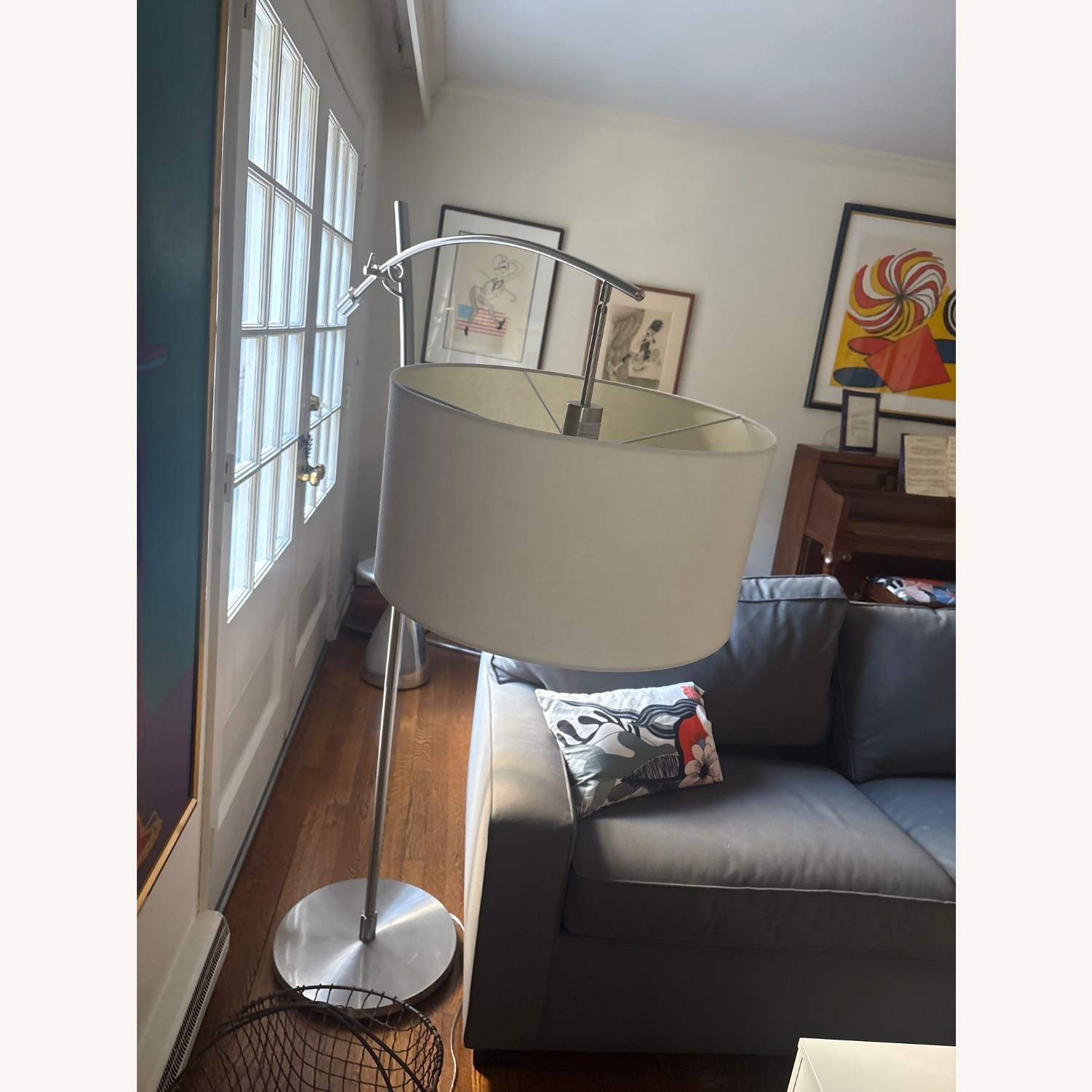White Floor Lamp - image-1