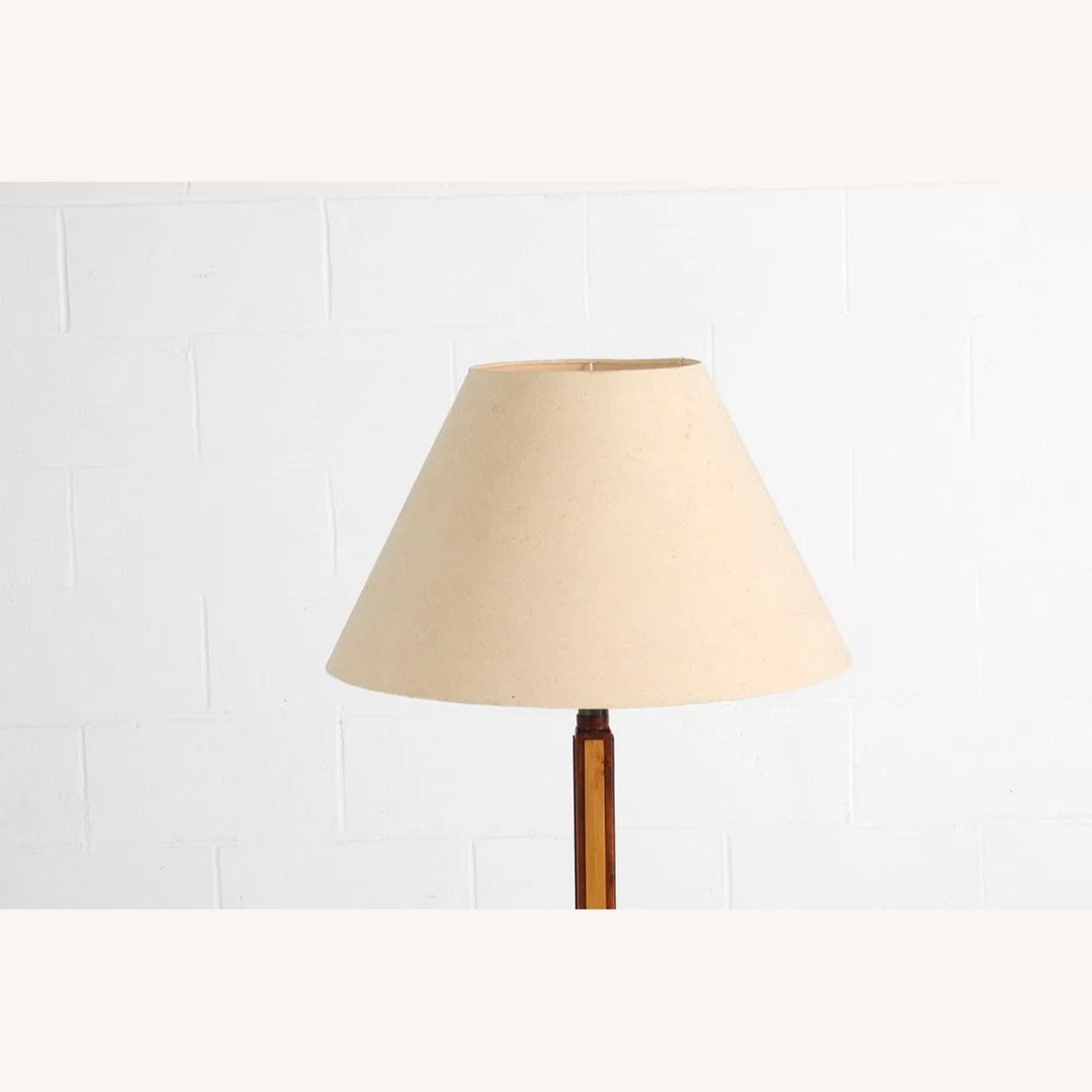 Vintage/Antique Finds Dark Brown Wood Floor Lamp - image-1