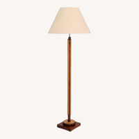 Vintage/Antique Finds Dark Brown Wood Floor Lamp