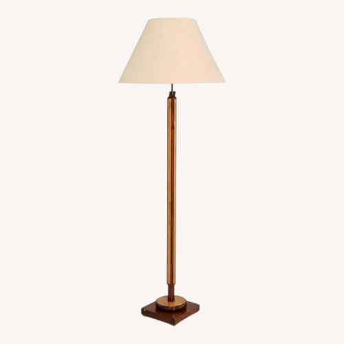 Used Vintage/Antique Finds Dark Brown Wood Floor Lamp for sale on AptDeco