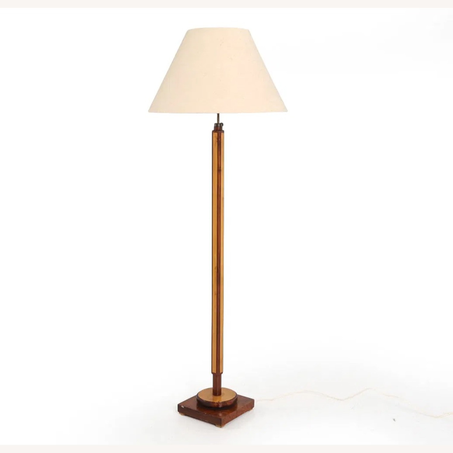 Vintage/Antique Finds Dark Brown Wood Floor Lamp - image-2