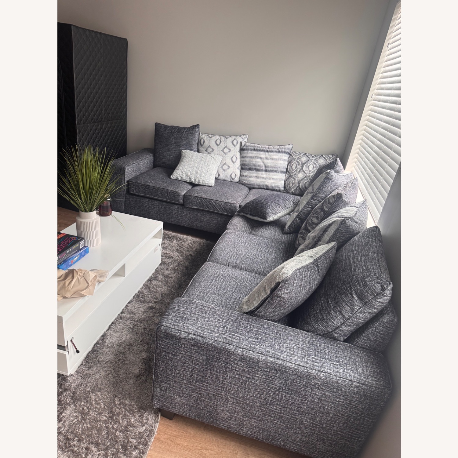 Gray Sectional Sofa - image-1
