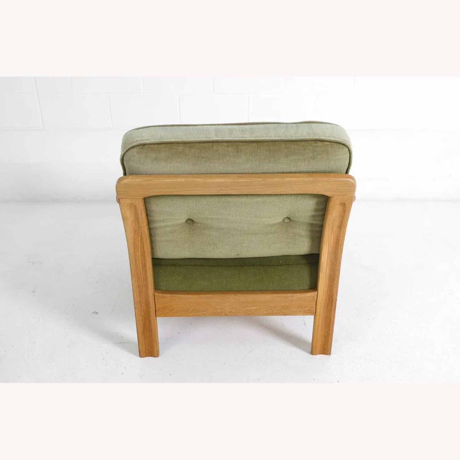 Vintage/Antique Finds Green Fabric Accent Chair - image-1