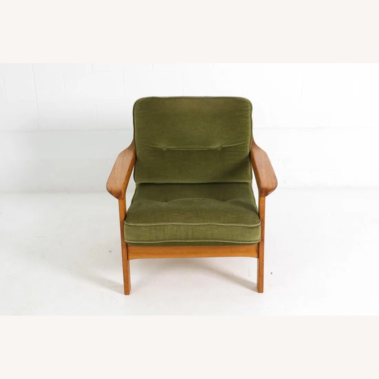 Vintage/Antique Finds Green Fabric Accent Chair - image-3