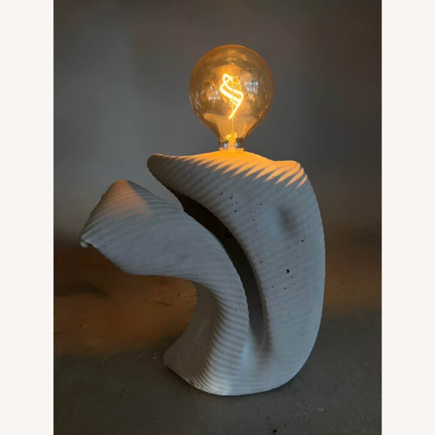 Brutalist Concrete Lamp by Mennheim | Handmade - image-2