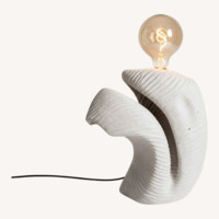 Brutalist Concrete Lamp by Mennheim | Handmade