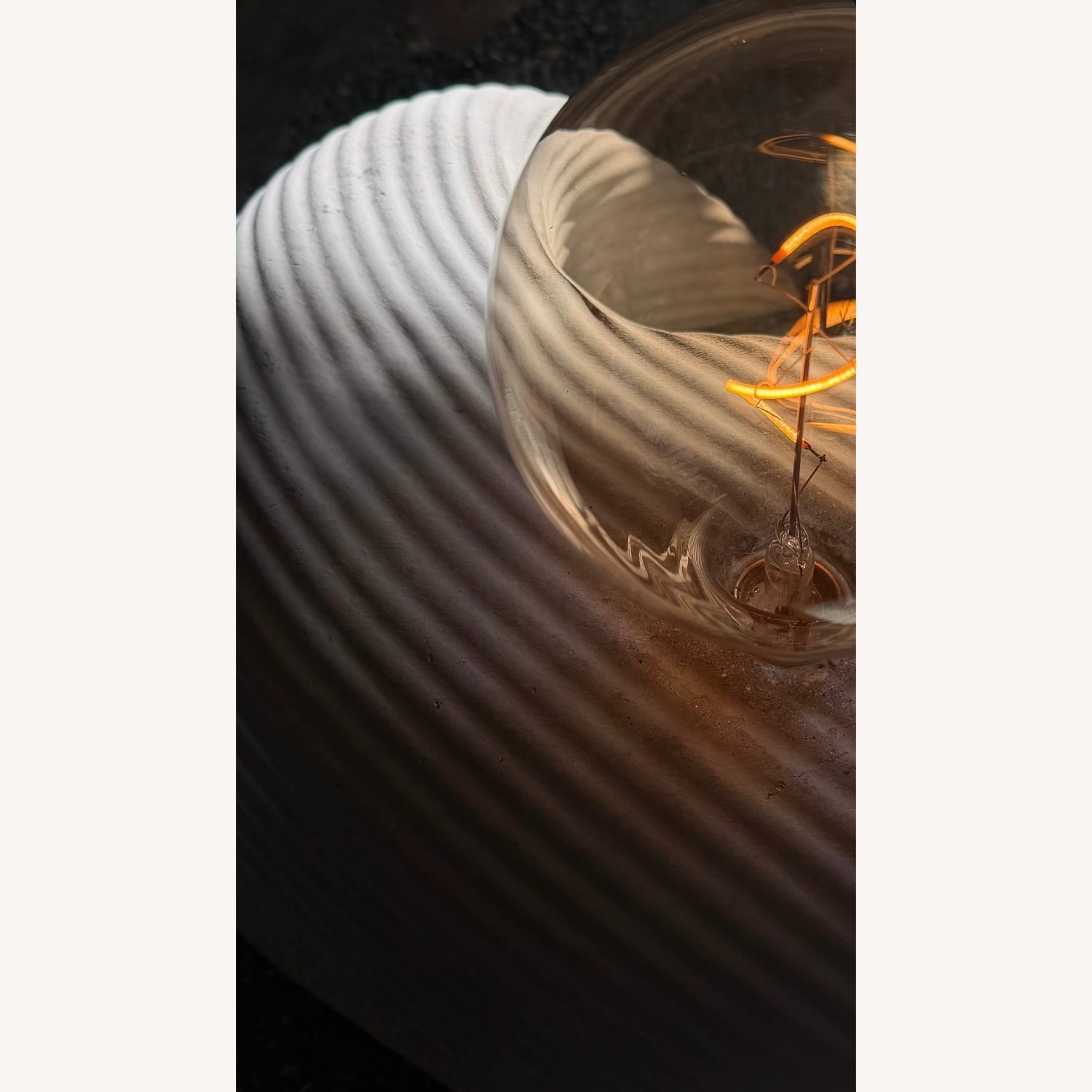 Handmade Sculptural Concrete Lamp by Mennheim - image-6