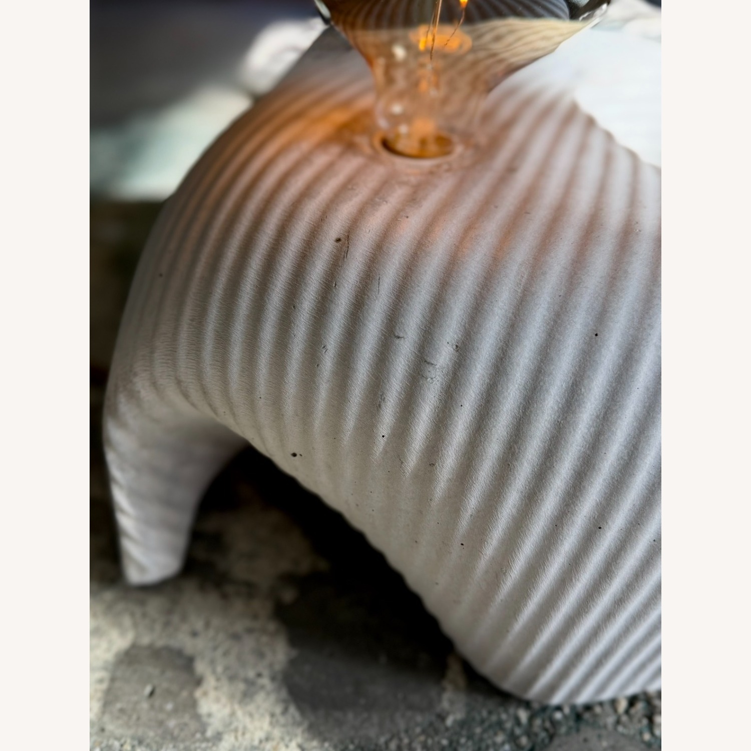 Handmade Sculptural Concrete Lamp by Mennheim - image-5
