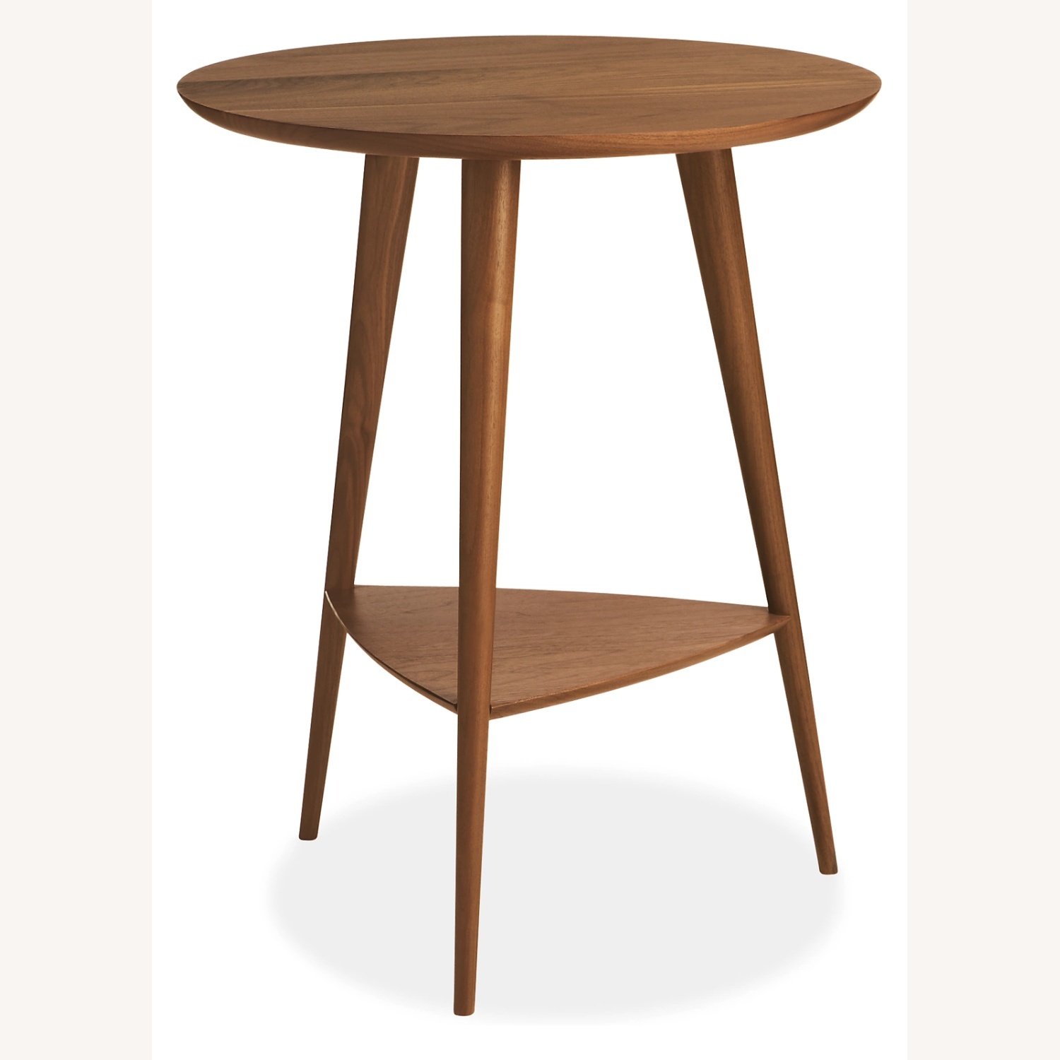 Rae Mid-century Modern Accent Table in Walnut - image-4
