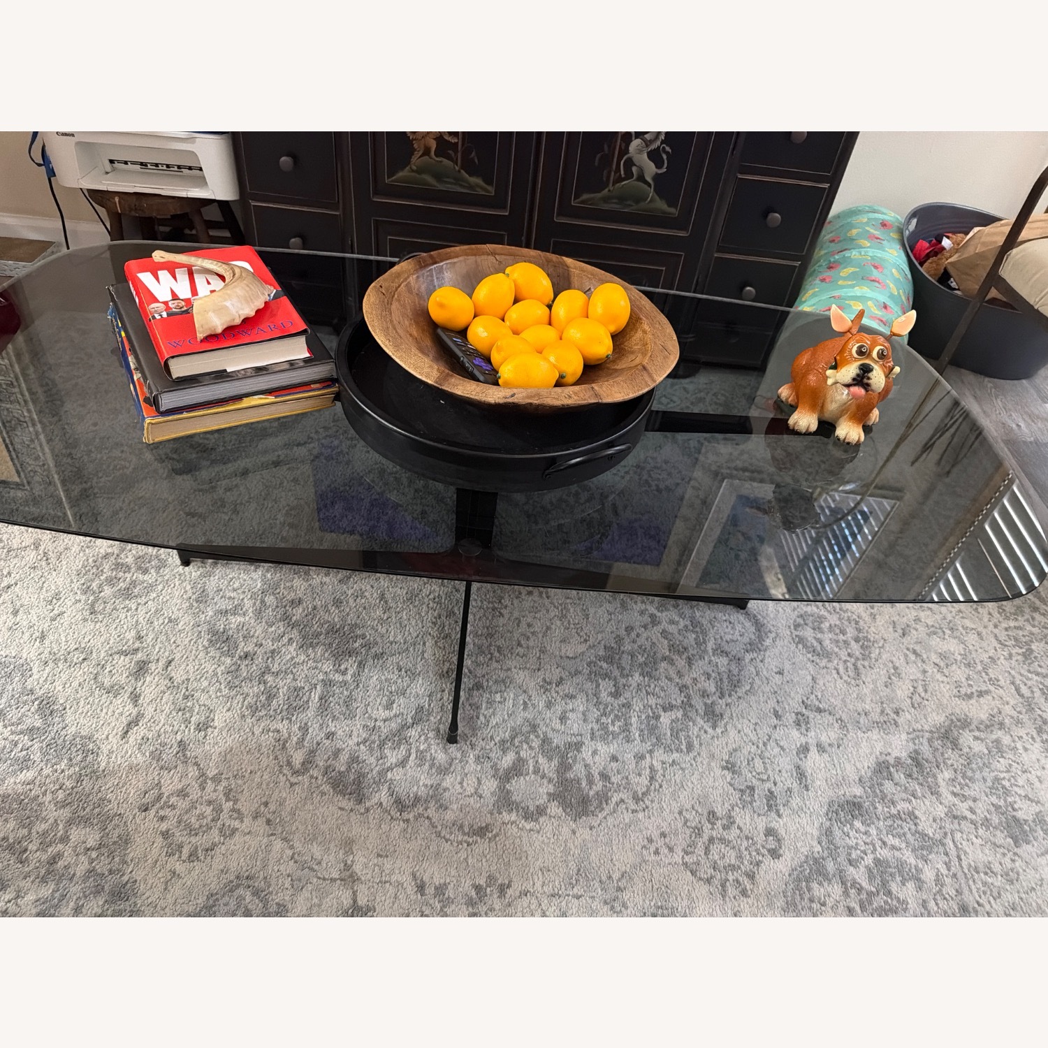 Timeless Surfboard CoffeeTable Smoked Glass & Bronze - image-9