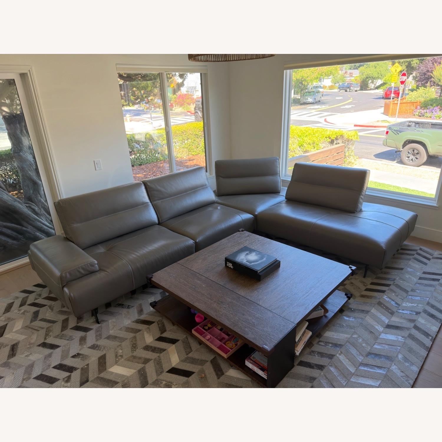 Gamma Smart Italian Leather Sofa - image-1