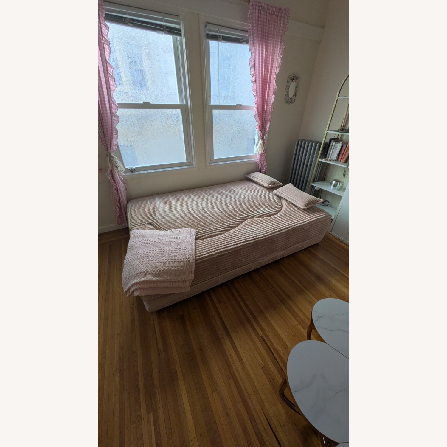 Pink Boneless Fold Out Sofa - image-3
