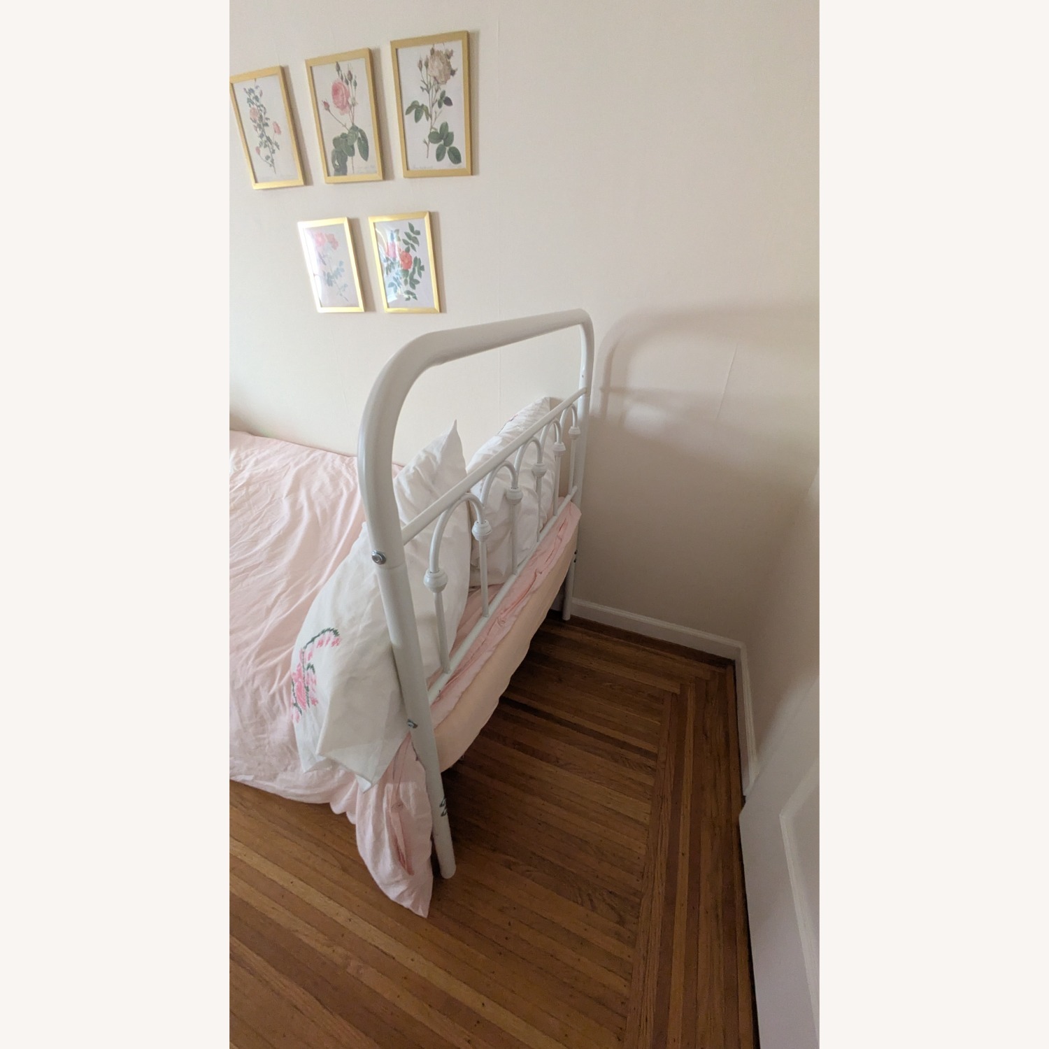 Wayfair White Metal Cottagecore Twin Bed - image-3