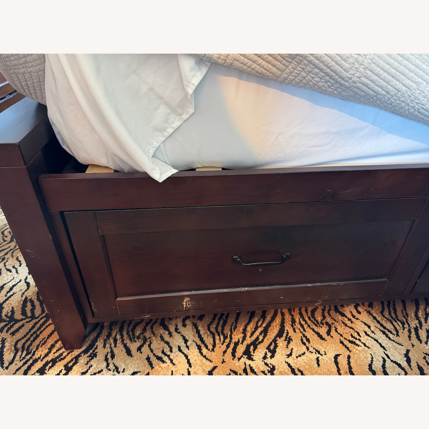 Pottery Barn Teen Hampton Storage Bed Dark Walnut - image-5