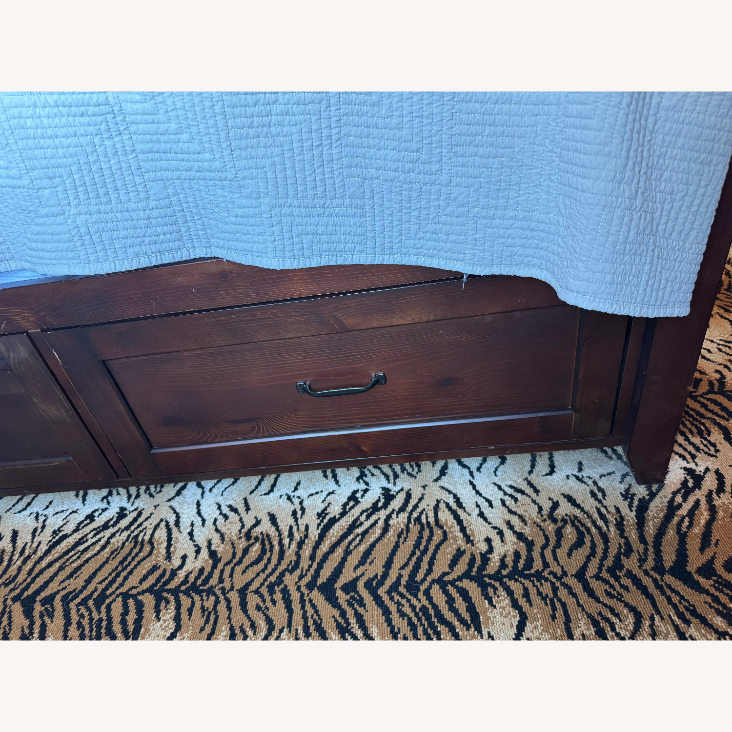 Pottery Barn Teen Hampton Storage Bed Dark Walnut - image-3