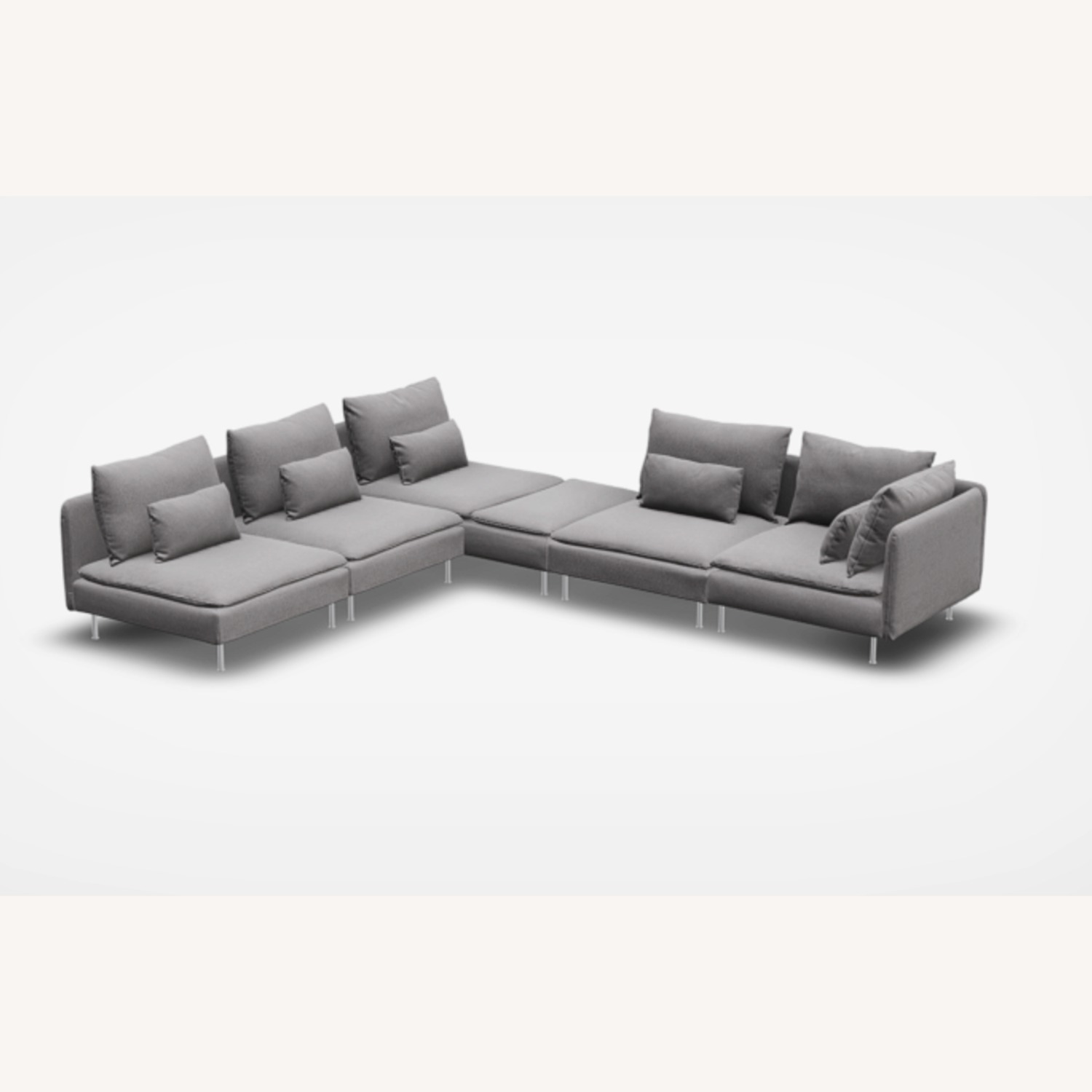 IKEA Söderhamn 4-Piece Sectional, Grey - image-0
